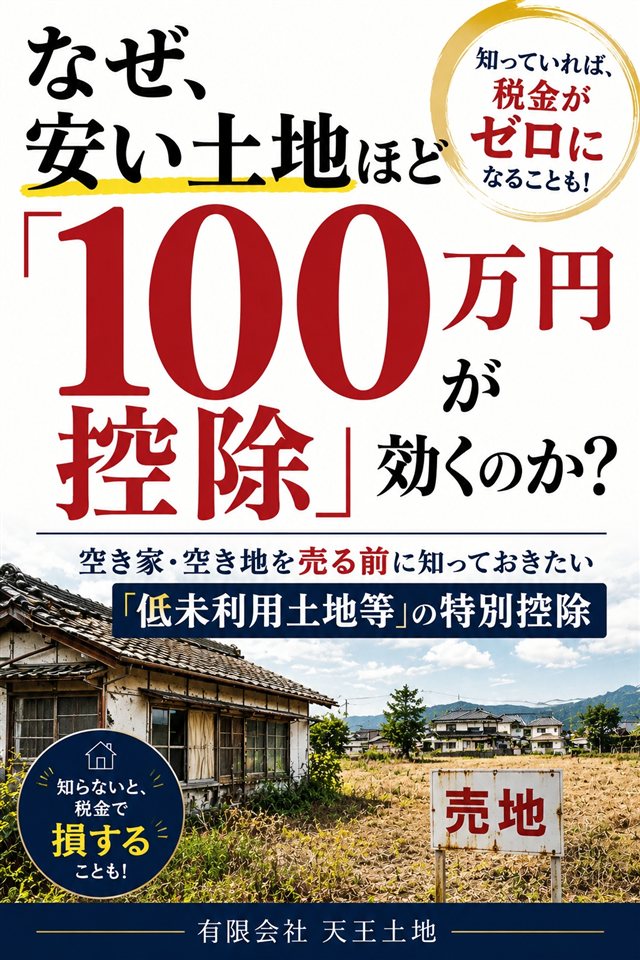 なぜ、安い土地ほど「100万円控除」が効くのか？ 表紙