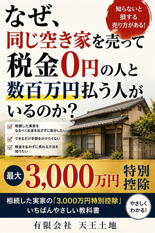 なぜ、同じ空き家を売って税金0円の人と数百万円払う人がいるのか？ 表紙