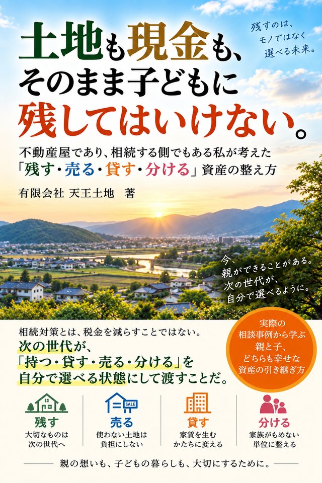 土地も現金も、そのまま子どもに残してはいけない。 表紙